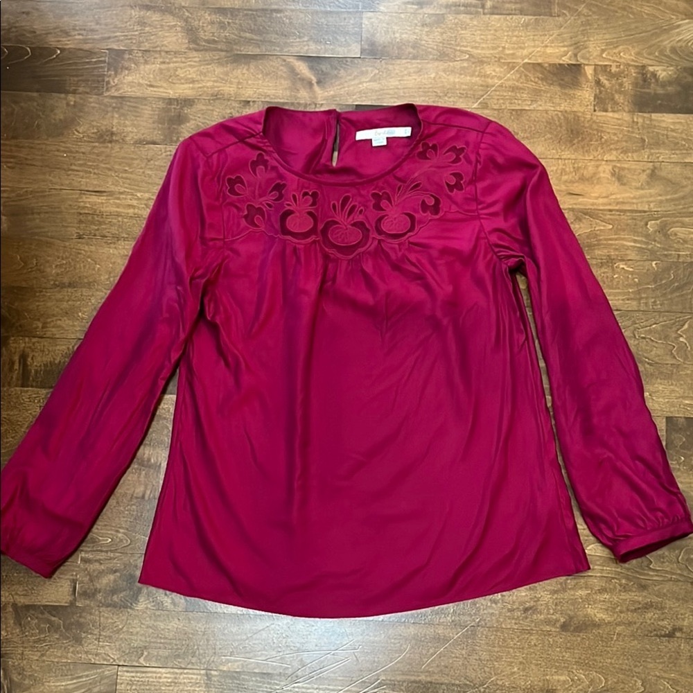 Boden Lace Embroidered Like New Top